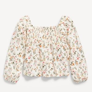 Old Navy Floral Print Jersey Long Sleeve  Girls Top